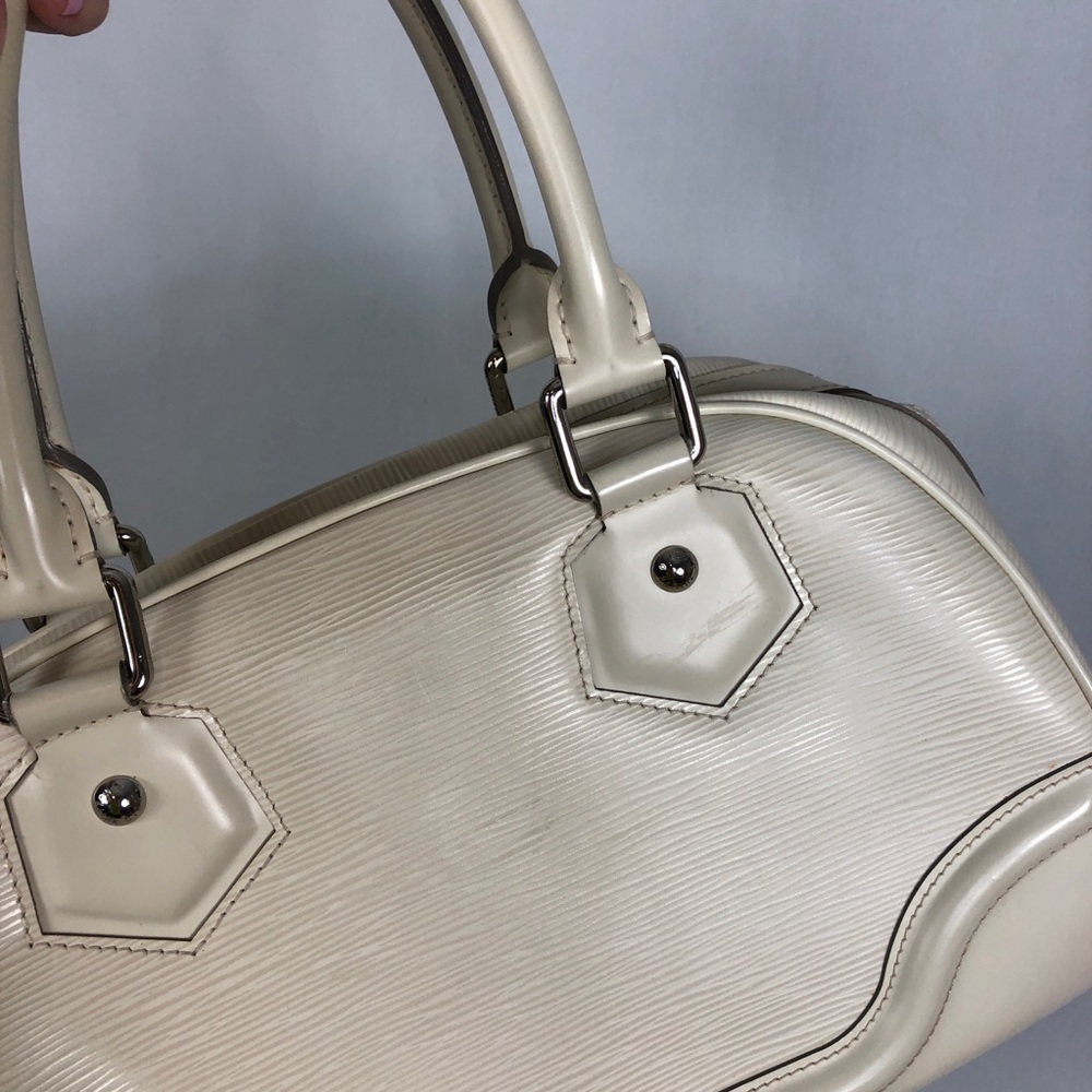 Louis Vuitton Ivorie Epi Leather Bowling Montaigne PM 100% Authentic - Picture 16 of 16